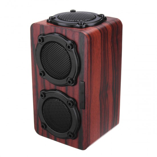 S403 bluetooth Wireless Wooden 2 Speaker 2 Bass Membrane 2x3W Speaker