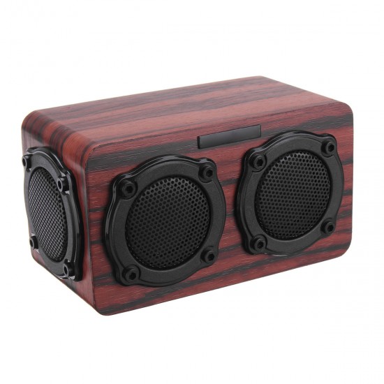 S403 bluetooth Wireless Wooden 2 Speaker 2 Bass Membrane 2x3W Speaker