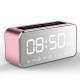 MX-22 LED Clock Mirror Wireless bluetooth Speaker 1800mAh TF Card FM Raido Subwoofer