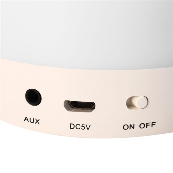 Mini LED Colorful Night Light bluetooth Music Box Speaker Portable USB Table Lamp Decoration