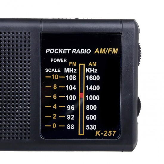 Mini Portable 2 Bands 88-108MHz FM 530-1600KHz AM Retro Radio