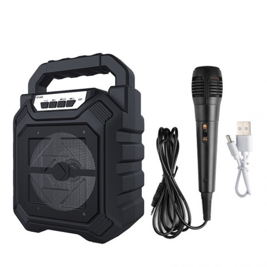 Outdoor Portable Wireless bluetooth Speaker With Mic FM Radio Stereo Waterproof Soundbox Support AUX/USB/TF/FM