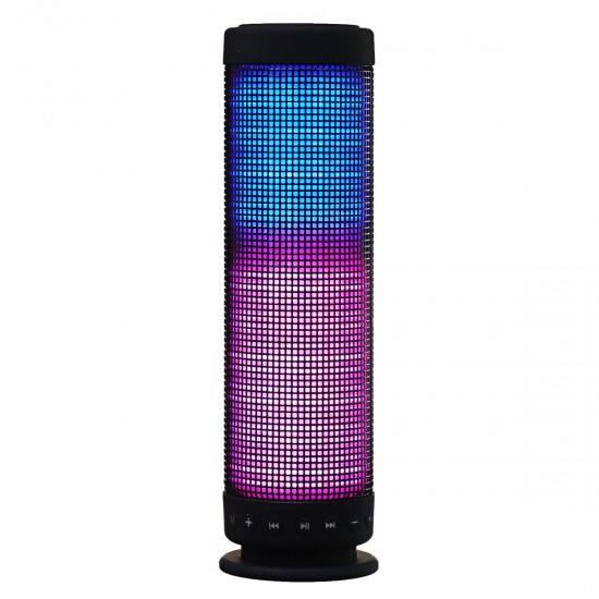 Portable 3D Pulse Wireless bluetooth Speaker LED lights Colorful Music TF Card 3.5mm Aux Handsfree Stereo Speaker