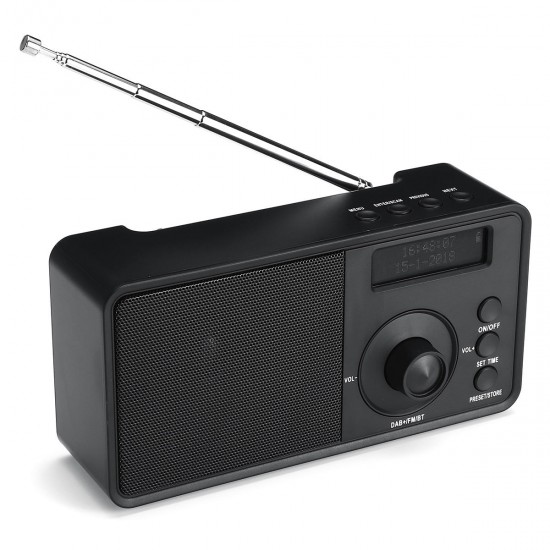 Portable DAB + Digital Radio Wireless bluetooth Stereo Speaker LCD Display Outdoor Headset Support Alarm Clock FM AUX