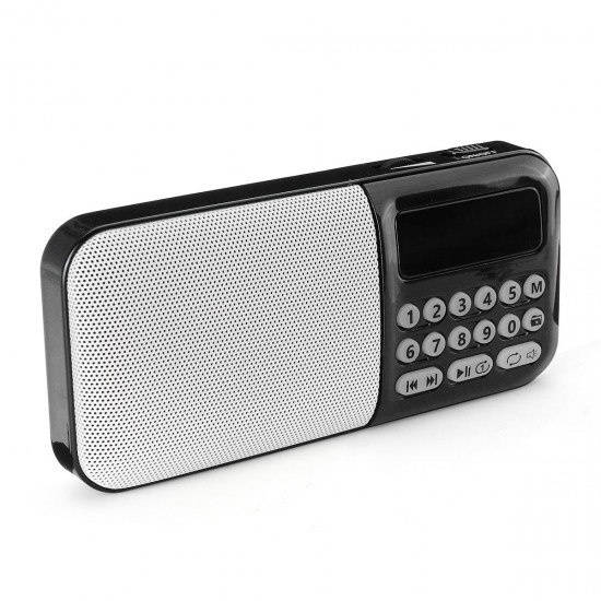 Portable DC 5V 70-108MHz FM Radio TF Card USB AUX Speaker Audio Player