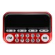 Portable Digital Display FM Radio TF Card USB MP3 Music Player Clock Alarm Radio Speaker