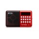 Portable FM Radio Handheld Digital USB TF MP3 Player Speaker Rechargeable Power-off