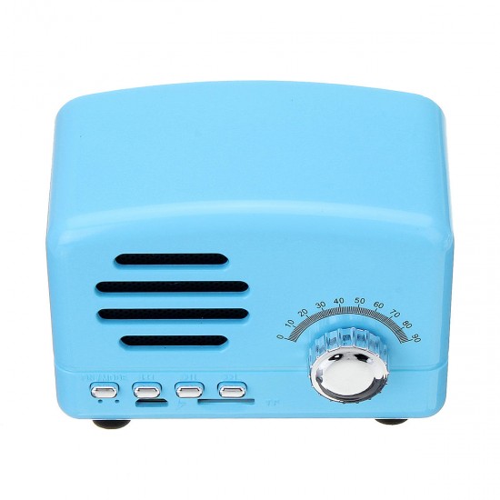 Portable Vintage Retro Mini FM Radio Wireless bluetooth Speaker TF Card USB Charge