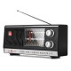 Portable Vintage Retro Radio FM MW Stereo Speaker with Earphone Jack Antenna