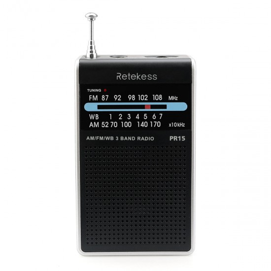 F9214 PR15 Digital Display Radio with FM AM for Family Camping Outdoor