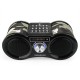 Digital Display FM AM Stereo Radio Dual 1.6W Bass Loudspeaker USB Disk SD Card MP3 Player AUX Speaker