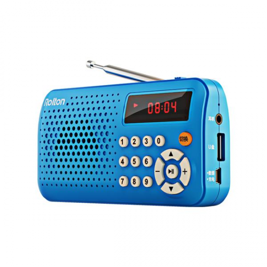 T30 Portable Mini FM Radio Speaker Music Player TF Card USB With LED Display