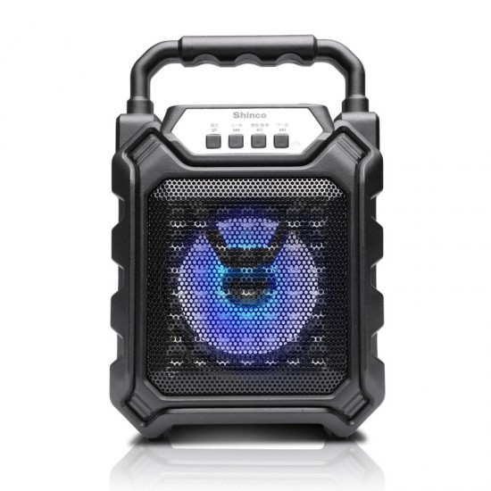 Portable Wireless bluetooth Subwoofer Speaker LED Lights Outdoor Karaoke Dancing Handfree Music Speaker for Smartphones Computer