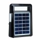 Solar Power Panel Generator USB LED Light FM AM Radio System Kit Home Outdoor