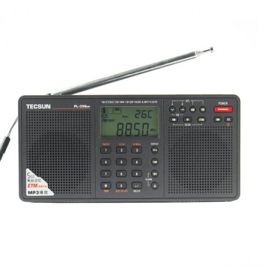 PL-398MP 2.2 Inch Full Band Digital Tuning Stereo FM/AM/SW Radio Receiver