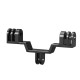 GP-7 Universal Dual Head Bracket Dual Camera Mount Adapter For GoPro 8 7 6 5 Max Sport Camera Accessories