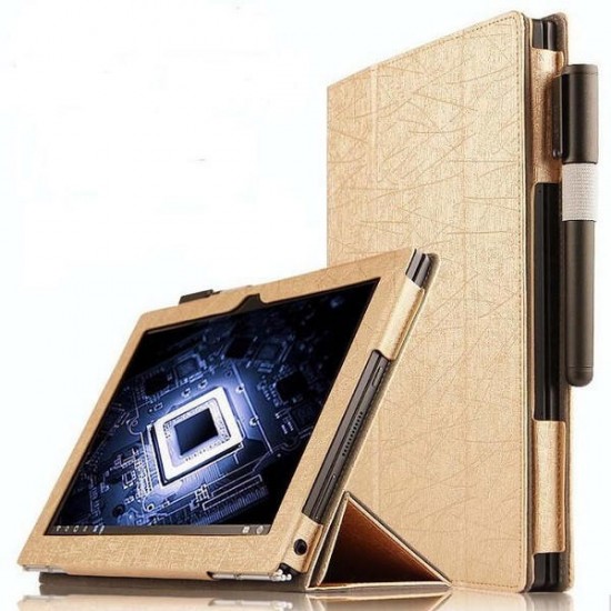 PU Leather Folding Stand Case Cover for Lenovo Yoga Book Tablet