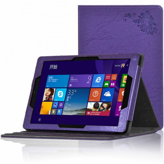 Tri-fold PU Leather Case Stand Cover For X16HD 3G Tablet