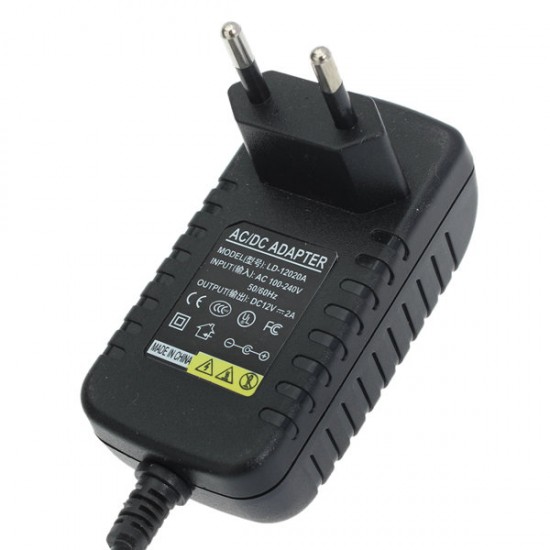 Universal EU 12V 2A Charger Adapter With USB Cable For Tablet