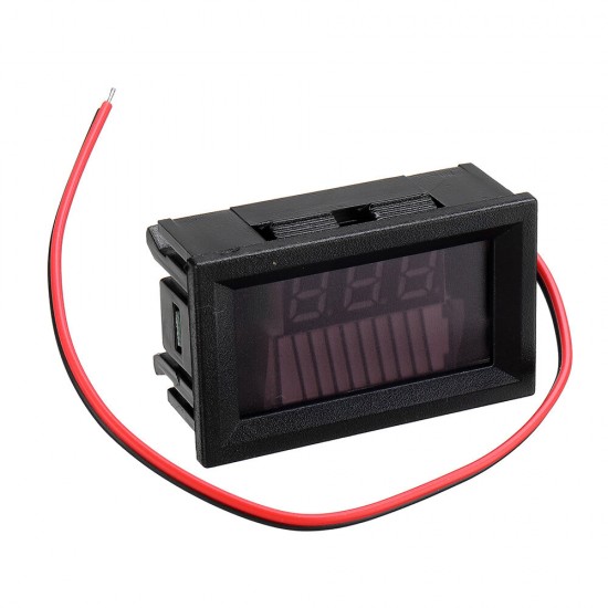 3Pcs DC 12V 36V 60V Car Lead Acid Battery Capacity Indicator 10 Segment Digital Lithium Battery Charge Level Indicator