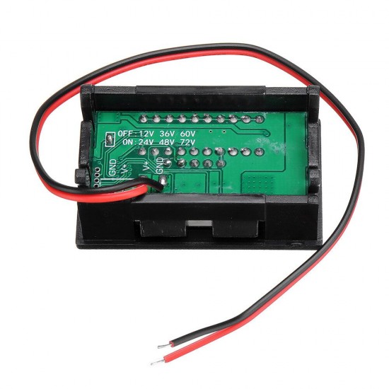 3Pcs DC 24V 48V 72V Car Lead Acid Battery Capacity Indicator 10 Segment Digital Lithium Battery Charge Level Indicator