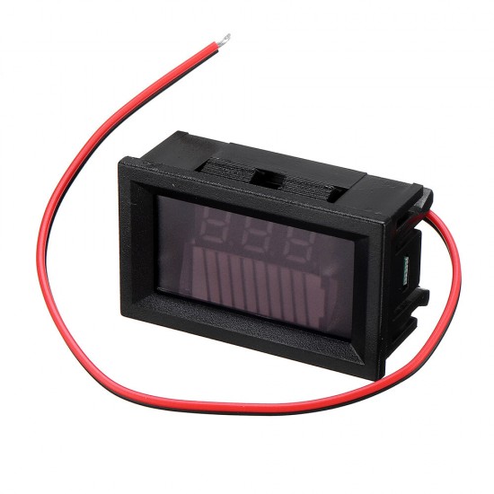 3Pcs DC 24V 48V 72V Car Lead Acid Battery Capacity Indicator 10 Segment Digital Lithium Battery Charge Level Indicator