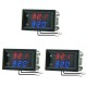 3Pcs DC 4-28V 5V 12V 0.28 inch 0.28 inch LED Display Dual Red+Blue Digital Temperature Sensor Thermometer with NTC Probe Cable