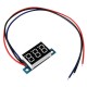 3Pcs DC 0-200V 0.36 Inch Mini Digital Volt Meter Voltage Tester 3 Wire Digital Volt Indicator Car Voltmeter