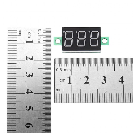 3pcs 0.36 Inch DC0V-32V Blue LED Digital Display Voltage Meter Voltmeter Reverse Connection Protection