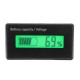 3pcs GY-6H Y6H 12V 24V 36V 48V Lead Acid Battery 2-15S Lithium Battery Universal Adjustable 6-75V Green Screen Waterproof LCD Capacity Display Board Indicator Digital Voltmeter