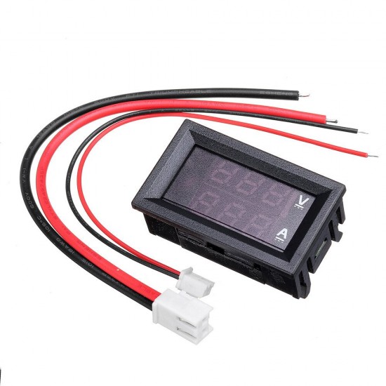 5Pcs DC 7-110V 10A Three-digit Ammeter High Voltage Digital Display Voltage and Current Meter Voltmeter