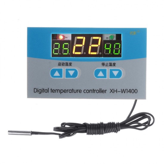 5pcs 12V XH-W1400 Digital Thermostat Embedded Chassis Three Display Temperature Controller Control Board