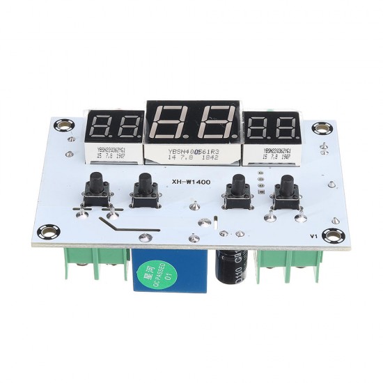 5pcs 12V XH-W1400 Digital Thermostat Embedded Chassis Three Display Temperature Controller Control Board