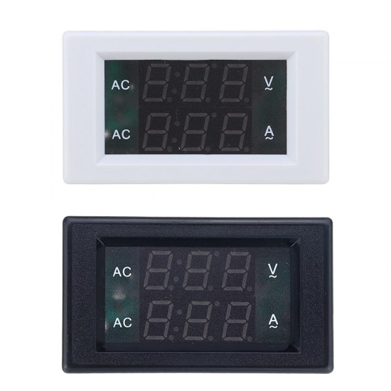 AC Three-phase 300V 10A LED Dual Display AC Voltmeter Current Meter Digital Display