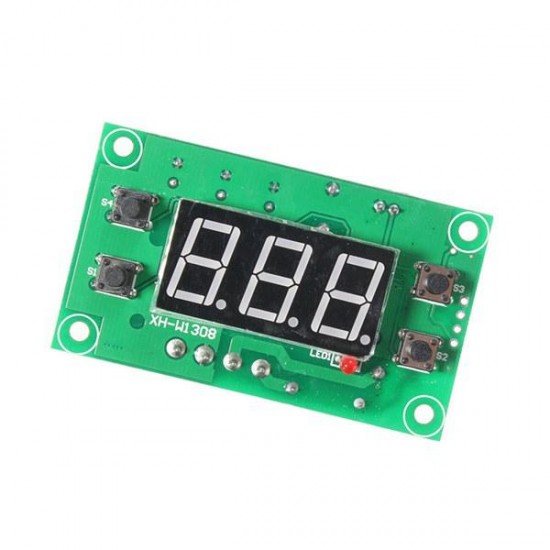 DC12V XD-W2308 Digital Thermostat Temperature Controller Adjustable Sensor Meter Blue LED