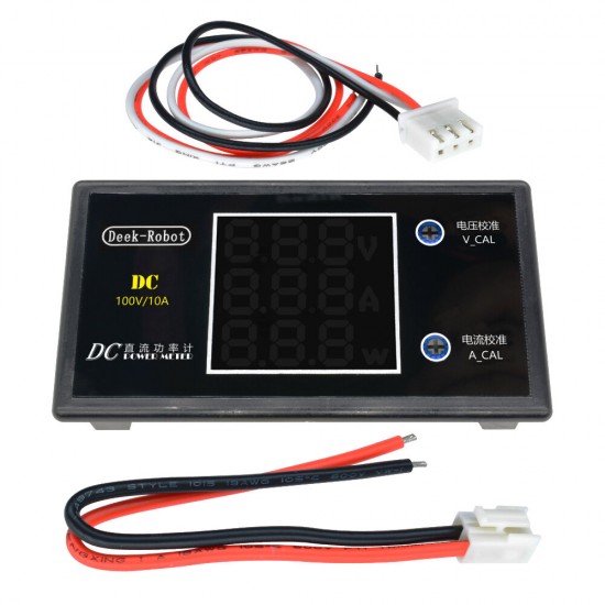 Digital DC 0-100V 0-10A 250W Tester DC7-12V LCD Digital Display Voltage Current Power Meter Voltmeter Ammeter Amp Detector