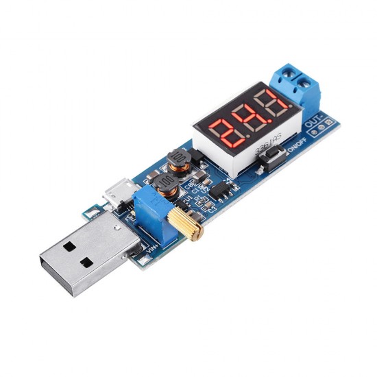 USB Boost 5V to 1.2V 3.3V 6V 9V 12V 24V Power Supply Module Adjustable Voltage