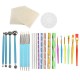 40Pcs Mandala Dotting Tools Set Kit Painting Rocks Stone Art Pen Paint Stencil Tools Kit