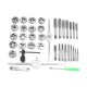 40Pcs Metric Tap Wrench and Die Pro Set M3-M12 Nut Bolt Alloy Metal Hand Tools