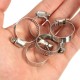 50pcs 5 sizes Adjustable Fuel Line Jubilee Hose Spring Clamp Petrol Pipe Clips