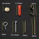 73pcs Wall Anchors Wood Screw Assortment Raw Fittings Sets Tools With Box