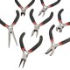 7Pcs Mini Beading Pliers Tools Round Flat Long Nose Multi Size Pliers Set