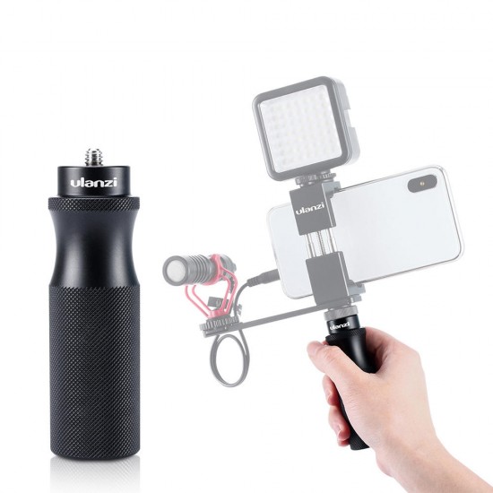 U-40 Metal Camera Hand Grip Handheld Vlog Handle Stabilizer with 1/4 Inch Tripod Screw for GoPro 7 6 5 DJI OSMO Action