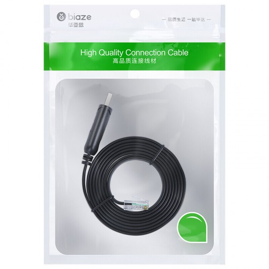 HX25 USB to RJ45 Console Cable 1.8m Converter TP-LINK Router Configuration Conversion Cable