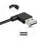 90 Degree Reversible 2.4A Micro USB Charging Data Cable for Samsung S6 S7 Note 4