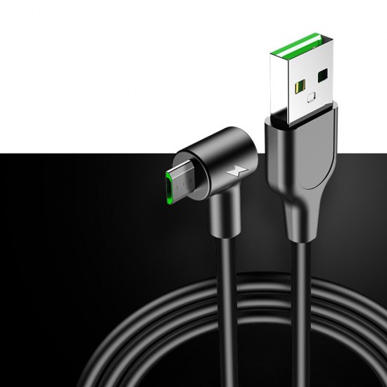 High-speed 5A Micro USB Elbow Double-sided Plug-in Fast Charging Gaming Data Cable For Mi4 7A 6Pro Y4800