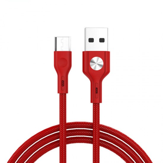 GC-60 CD Leather 3A Micro USB 1m Fast Charging Data Cable for Samsung Xiaomi Huawei