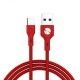 GC-60 CD Leather 3A Micro USB 1m Fast Charging Data Cable for Samsung Xiaomi Huawei