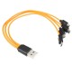 Micro USB 4 in 1 5V/2A Charging Cable for USB Rechargeable Battery