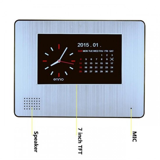 SY701A11 7inch Wireless 900TVL LCD Video Door Phone Rainproof Night Vision Record Remote Control Intercom